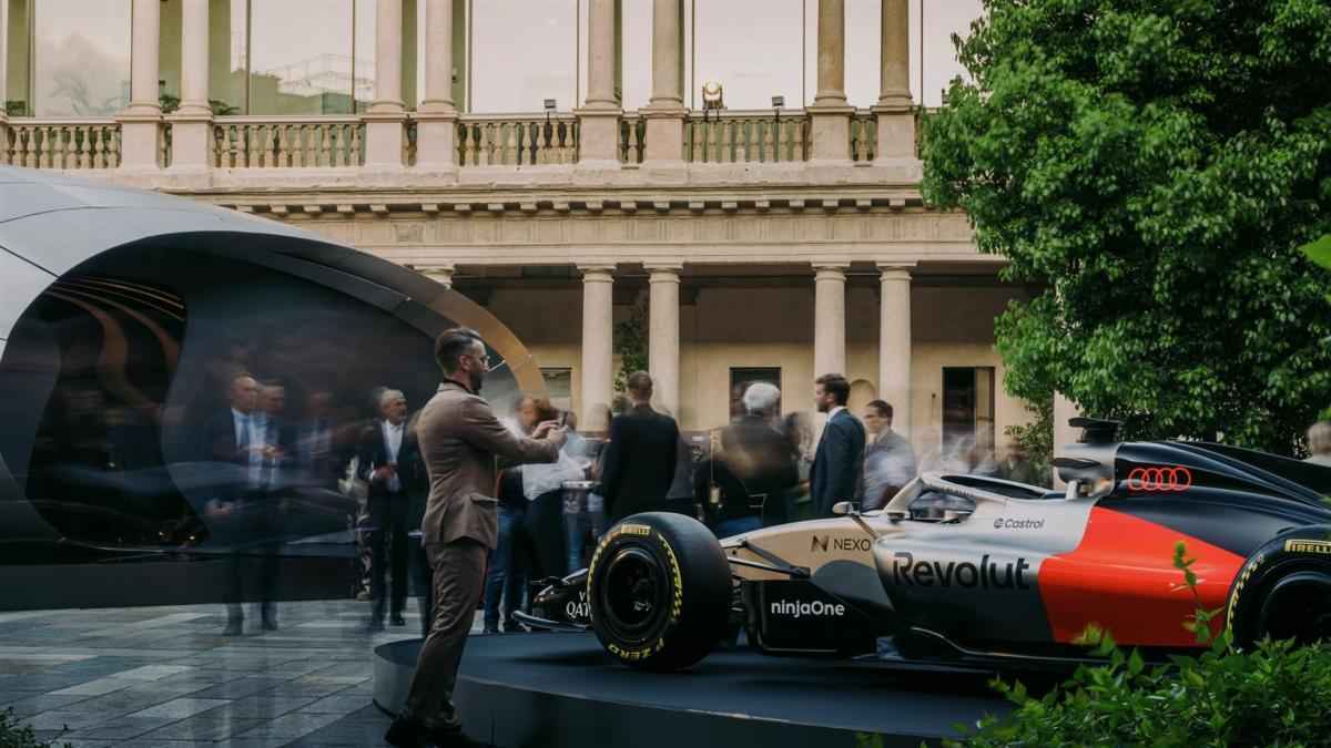 Audi redefines speed: control, not chaos, at milan design week