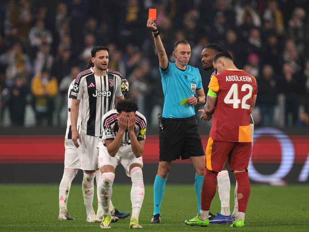 Controversial red card sparks fury in #ucl clash
