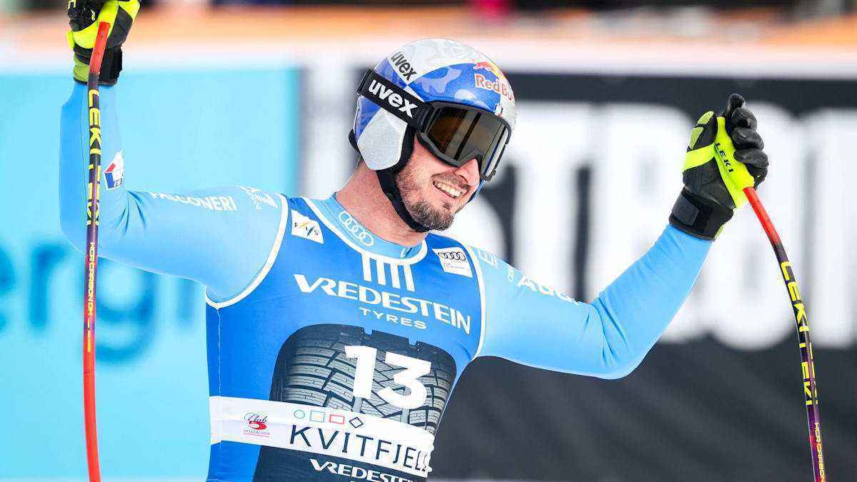Italy's paris wins world cup super-g as switzerland struggles