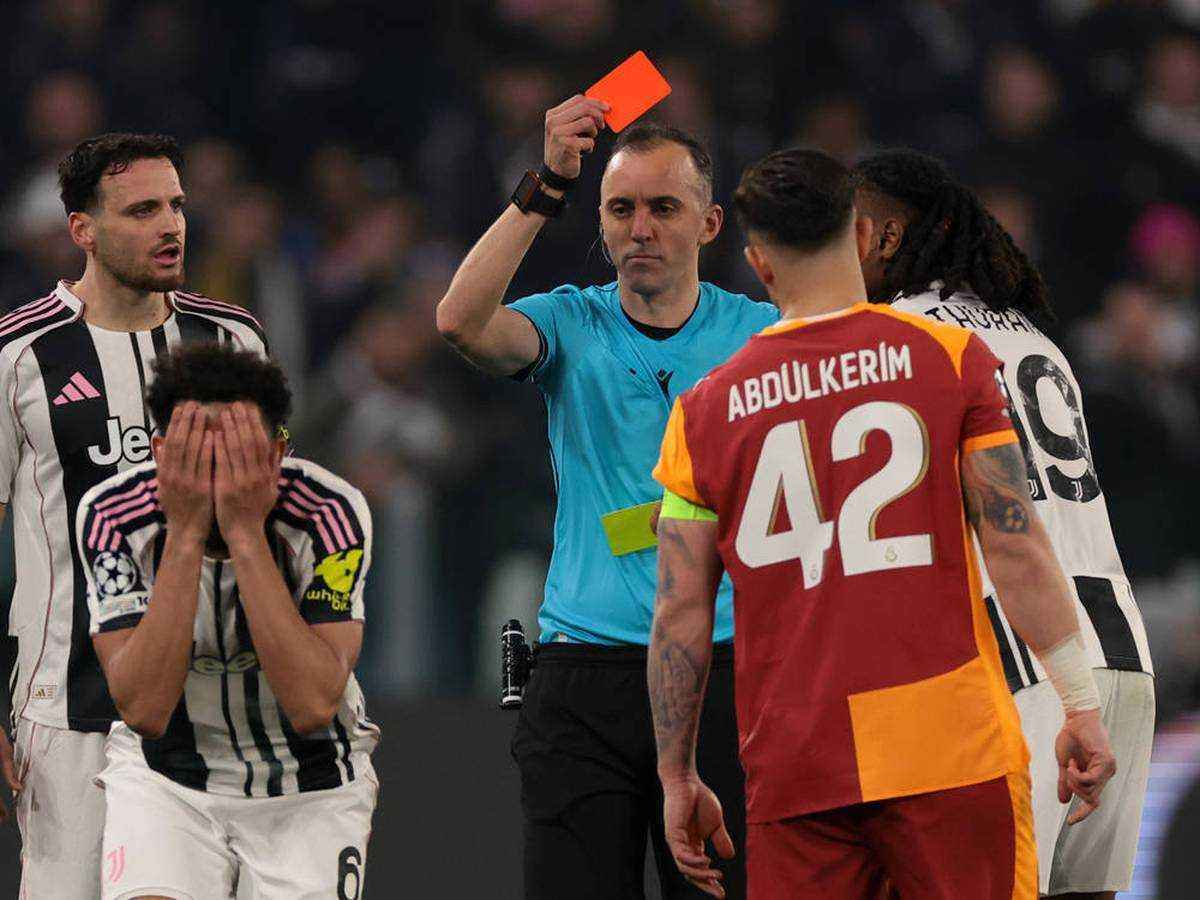 Juventus stunned as controversial red card seals champions league exit
