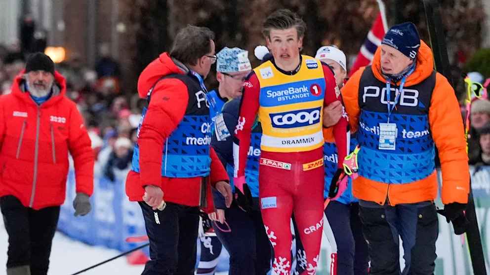 Kläbo crashing: sprint hope turns nightmare in world cup
