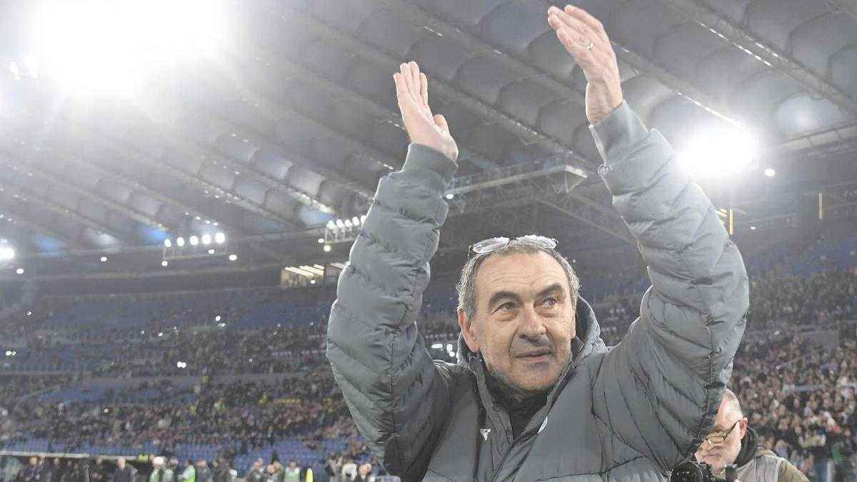 Lazio edges milan in emotional return to stadium: sarri cautious about fan attendance