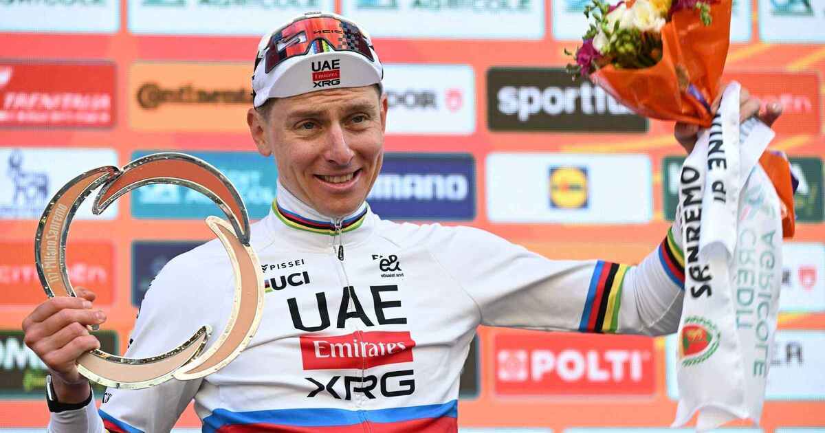 Pogacar closes milan-sanremo gap, faces merckx's immense legacy