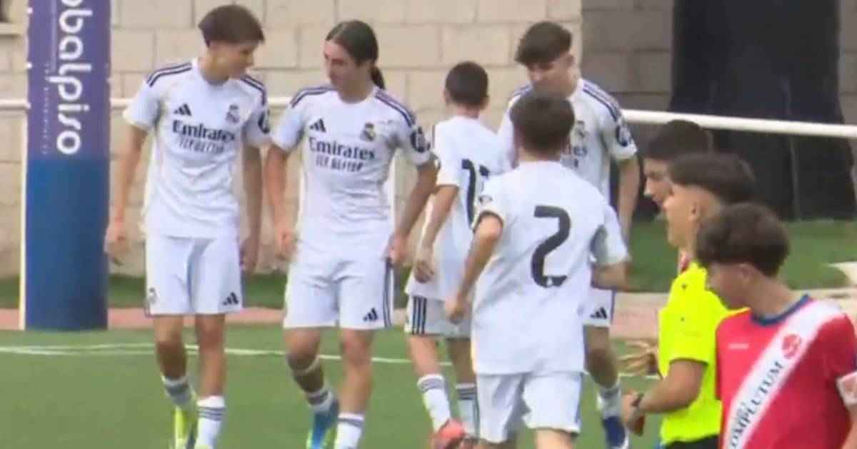 Real madrid's 14-year-old sensation aranda goes viral with maradona-esque goal