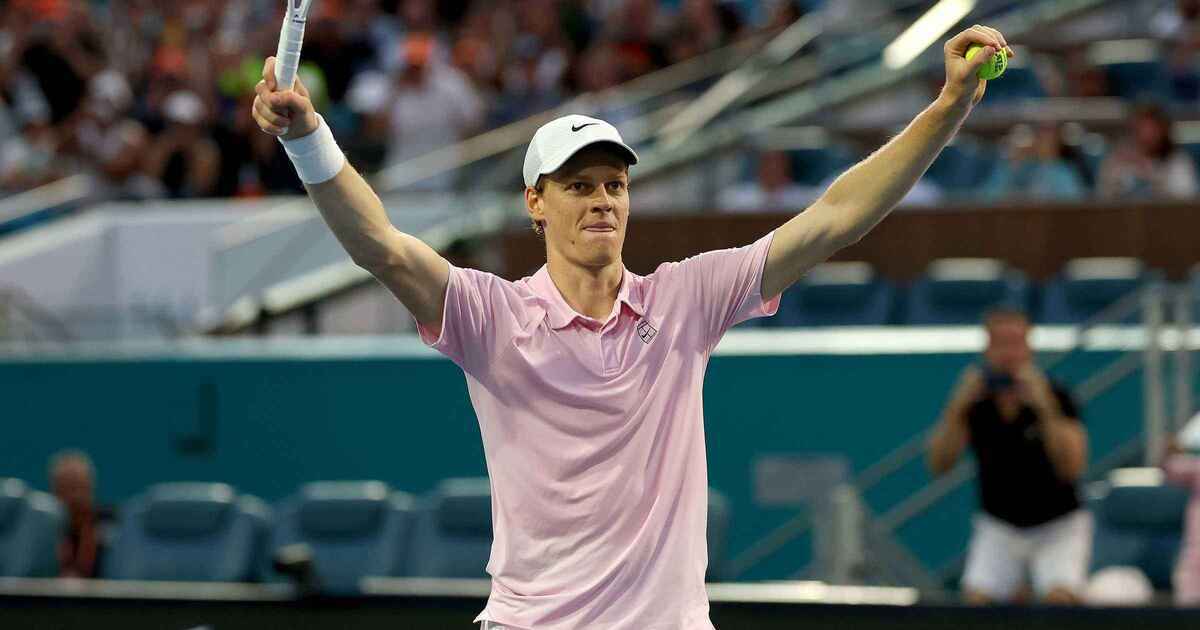 Sinner completes 'sunshine double' with miami triumph
