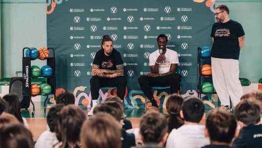 Virtus players inspire young minds in bologna with 'bouncing for good' initiative